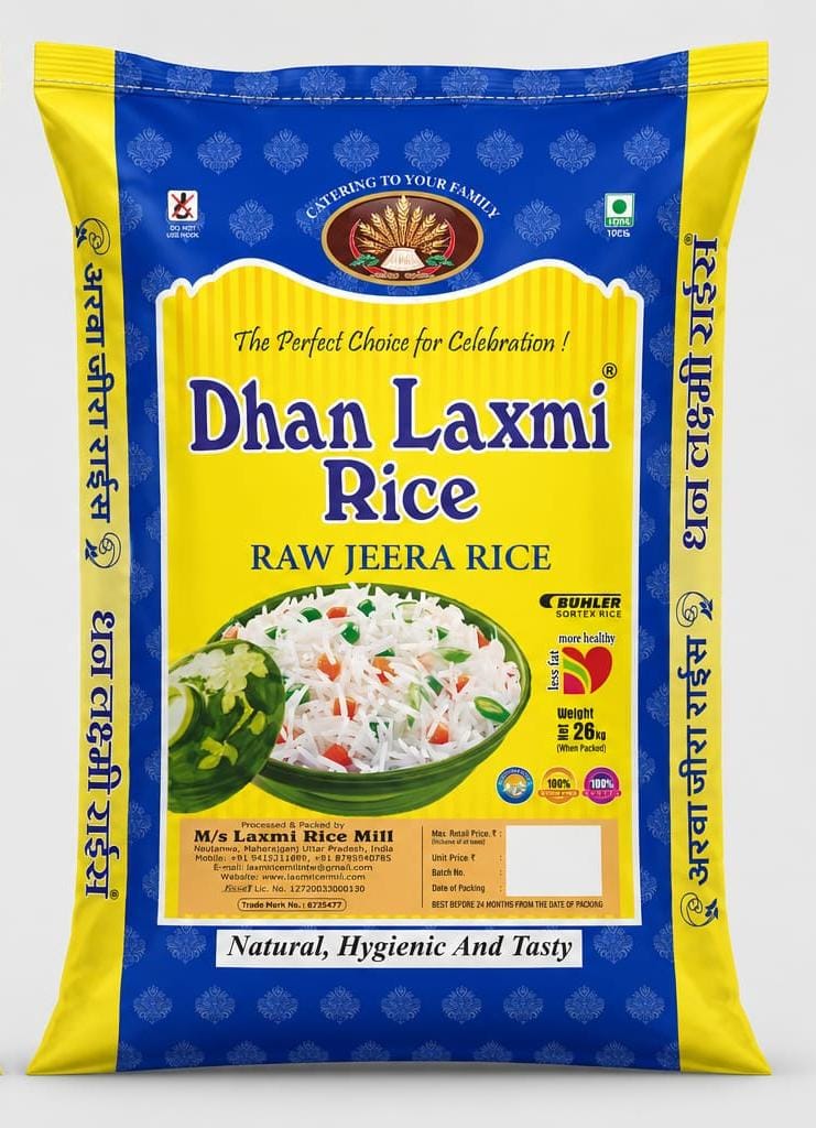 Dhan Laxmi Raw Jeera Rice 26kg
