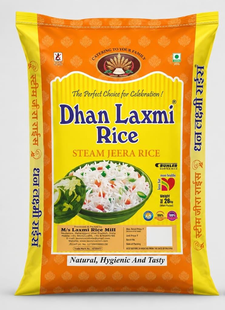 Dhan Laxmi Steam Jeera Rice 26kg