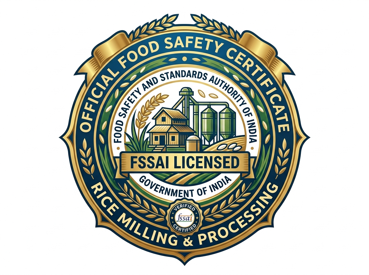 FSSAI Food Safety License Emblem - Laxmi Rice Mill